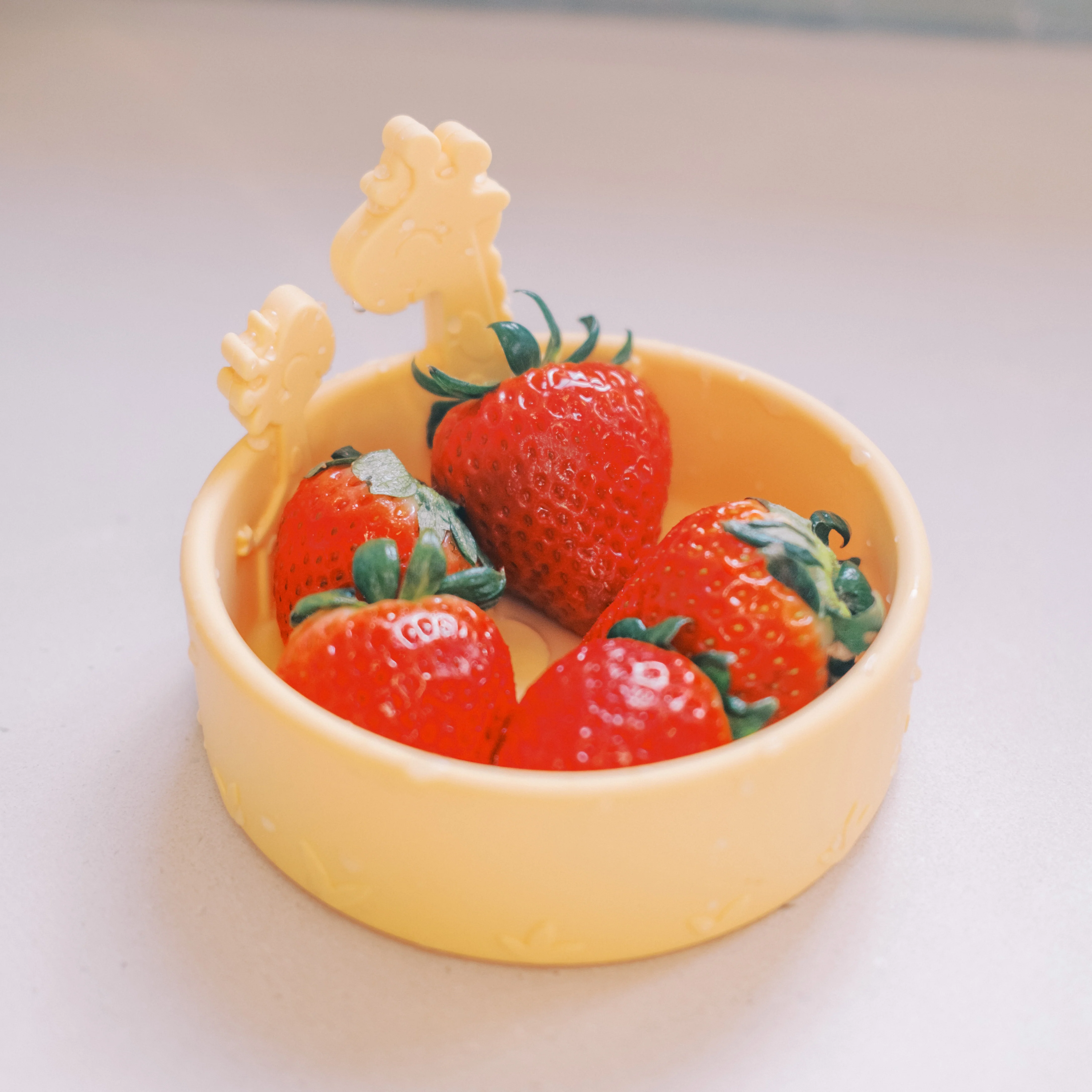 Animal Friends 6-Piece Dinnerware Set - Yellow Giraffe - Image 3