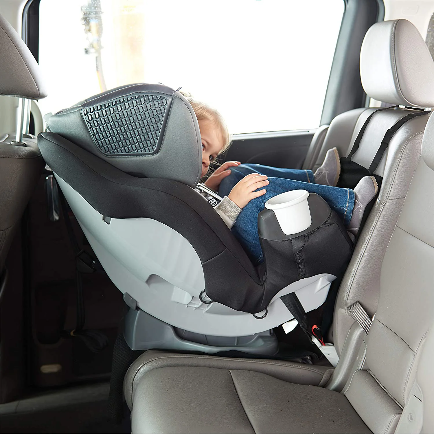 Car Seat Protector with Storage Pouch - Image 4