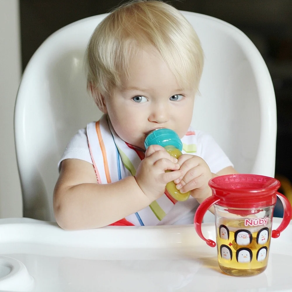 E-Z Squee-Z Silicone Baby Food Dispenser | Blue - Image 3