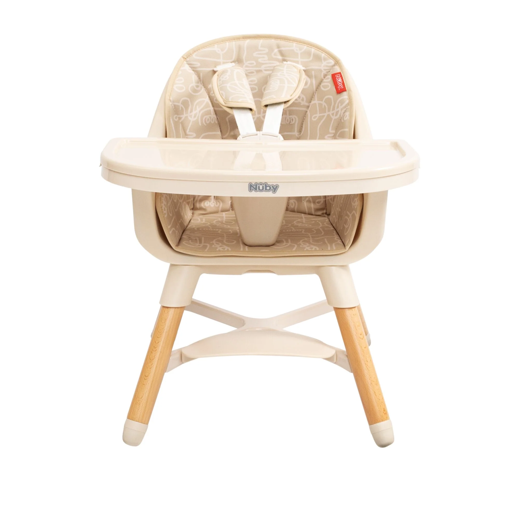 4-in-1 Multi-Use High Chair | Beige Lines - Image 7