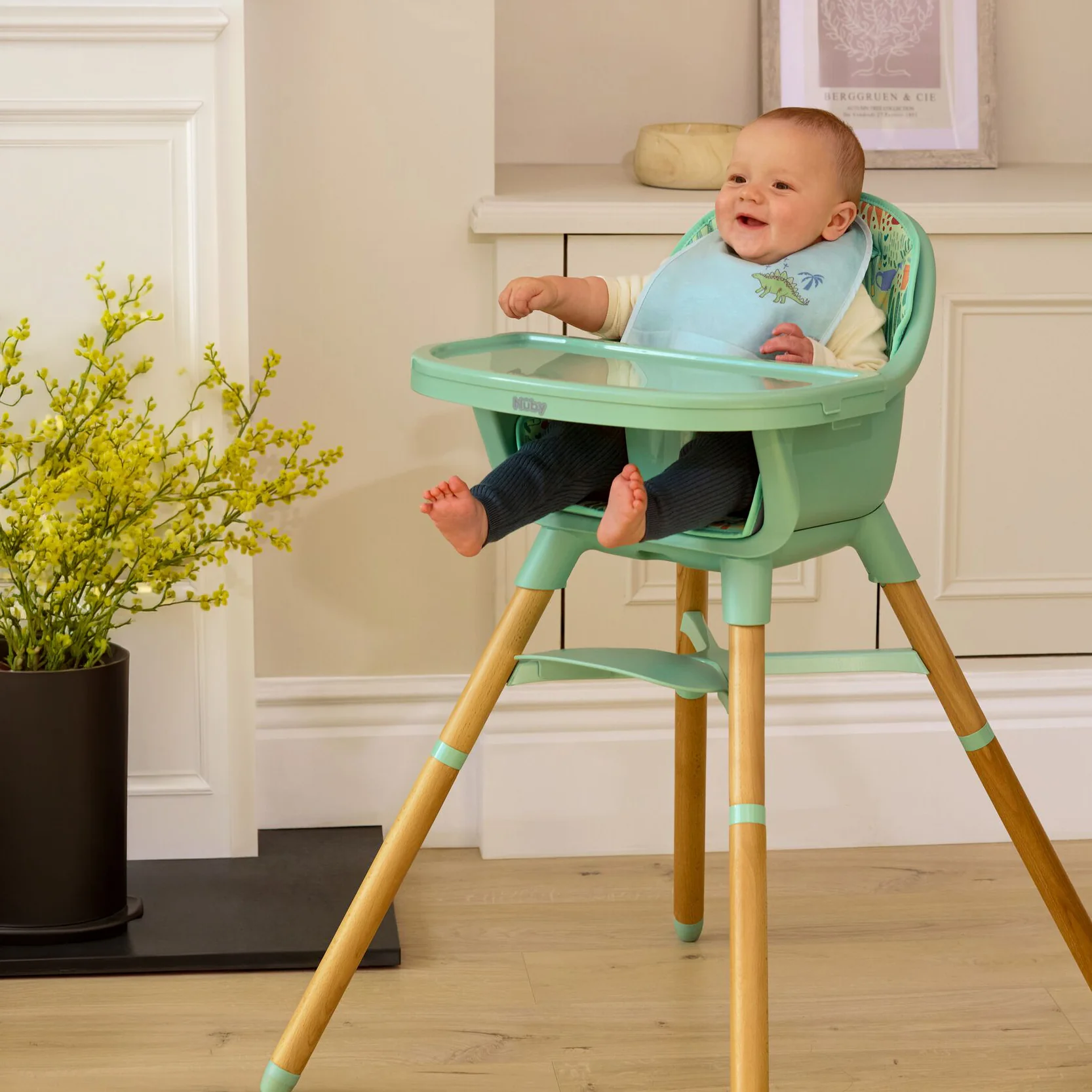 4-in-1 Multi-Use High Chair | Green Garden - Image 3