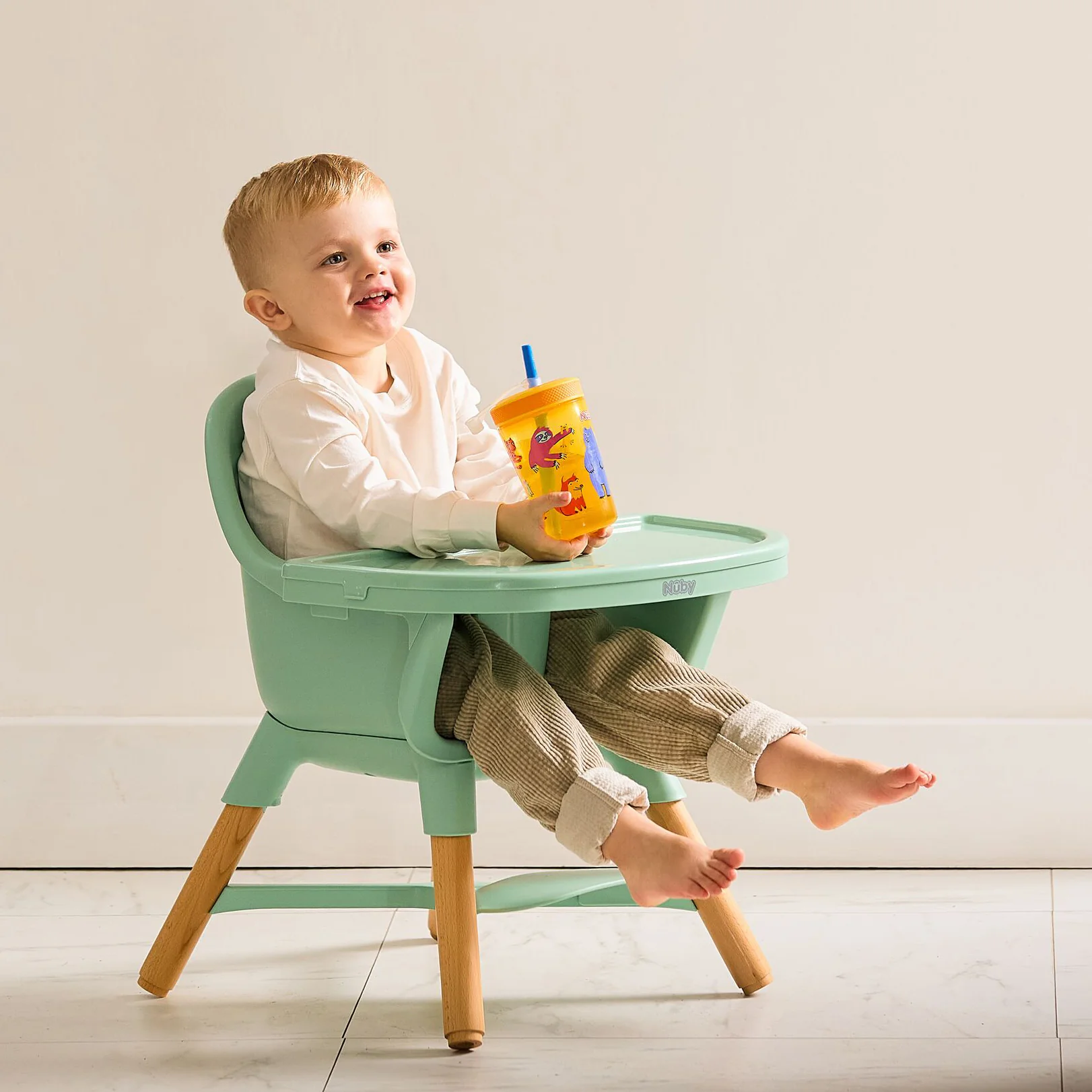4-in-1 Multi-Use High Chair | Green Garden - Image 4