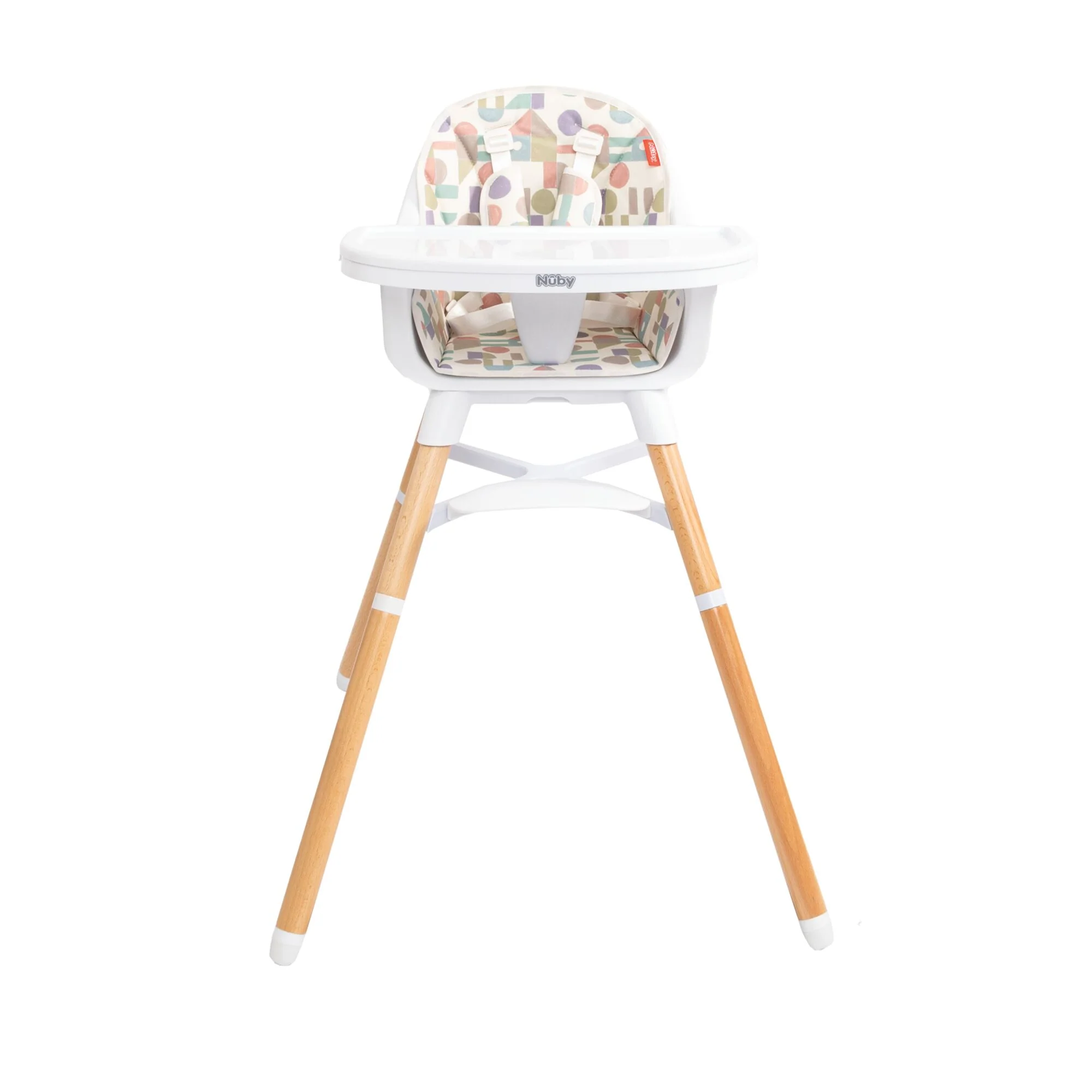 4-in-1 Multi-Use High Chair | White Geometrics - Image 5