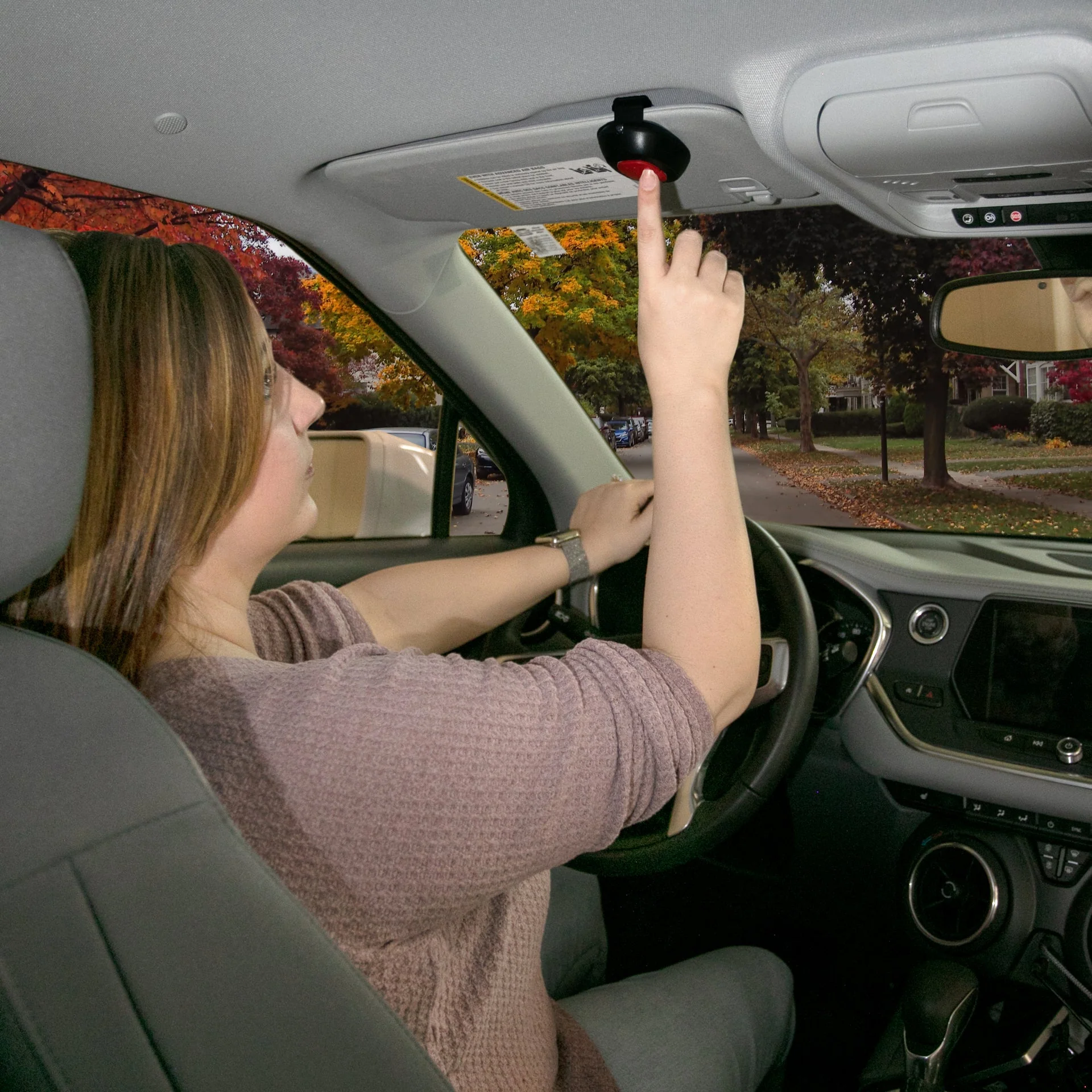 LED Light Backseat Baby Car Mirror with Remote - Image 7