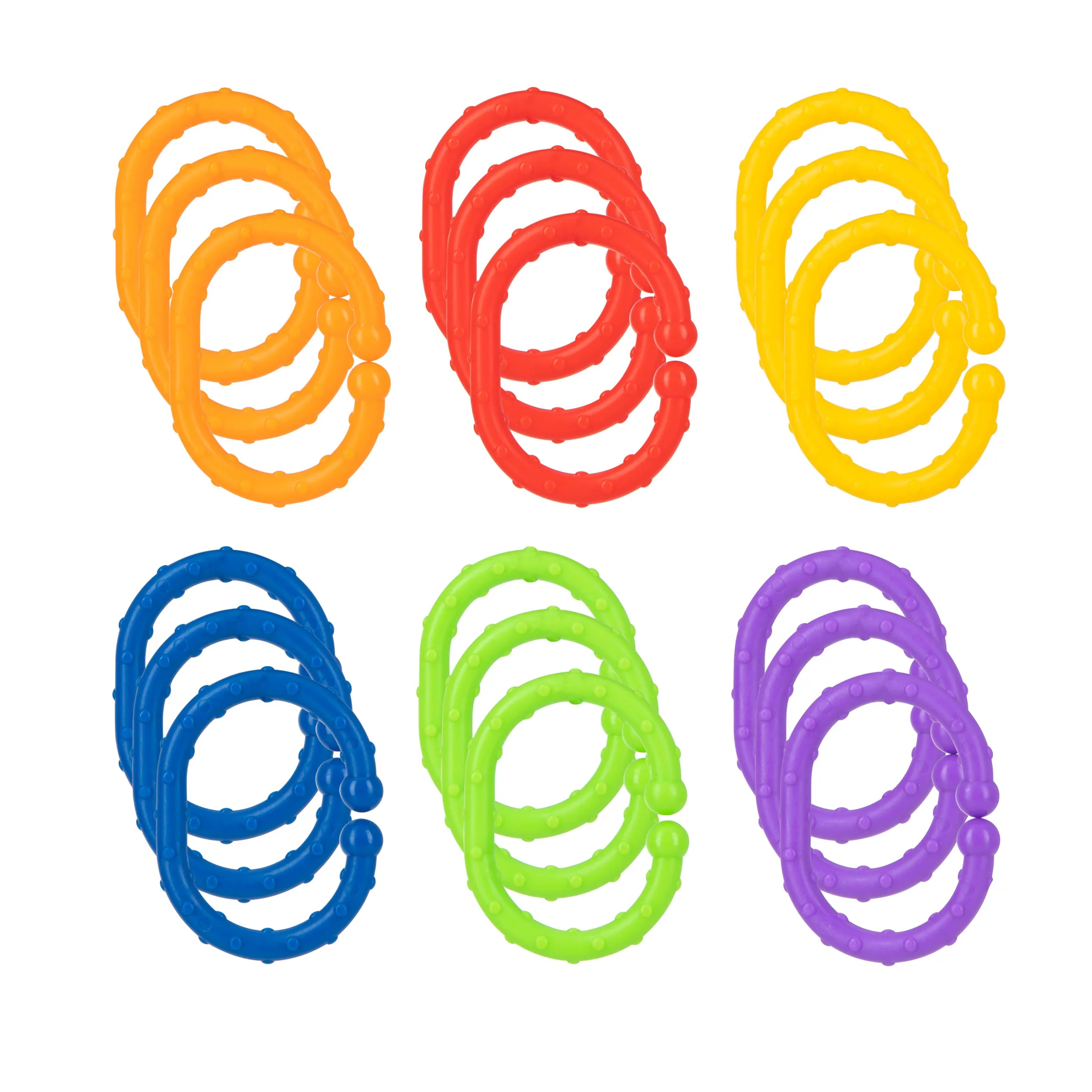 Linkables Teething Toys - Primary Colors - 18 pack - Image 4
