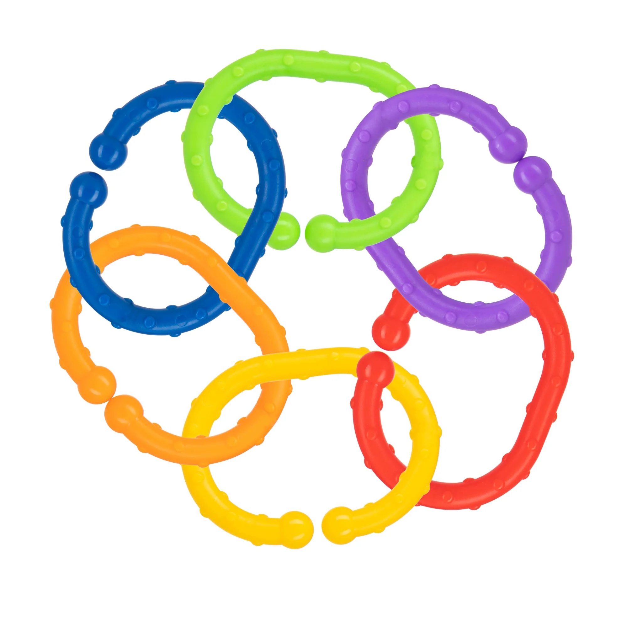 Linkables Teething Toys - Primary Colors - 18 pack - Image 5