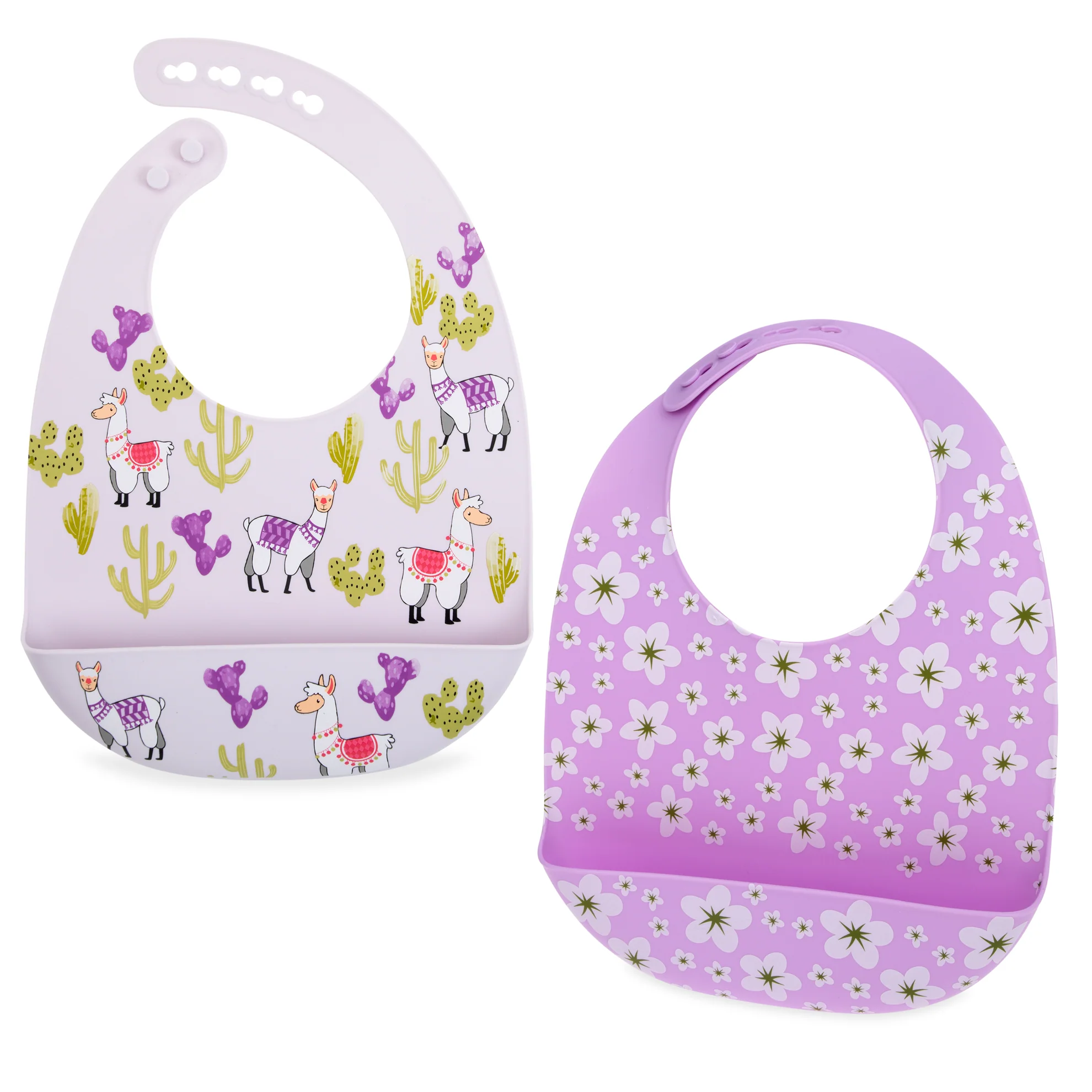 Silicone Bib with Crumb Catcher (2 Pack) - Image 5